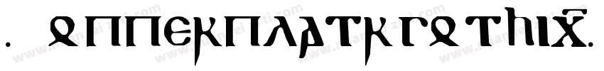 Copperplatr gothic字体转换